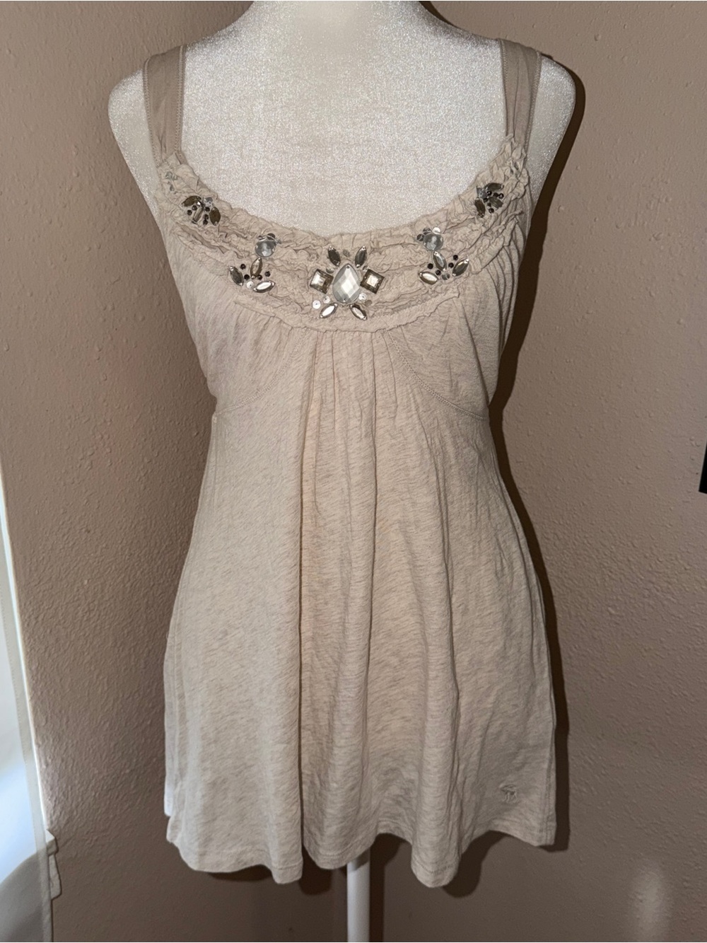 NWT! Vintage Y2K Abercrombie & Fitch 2000s Babydoll Tank Top